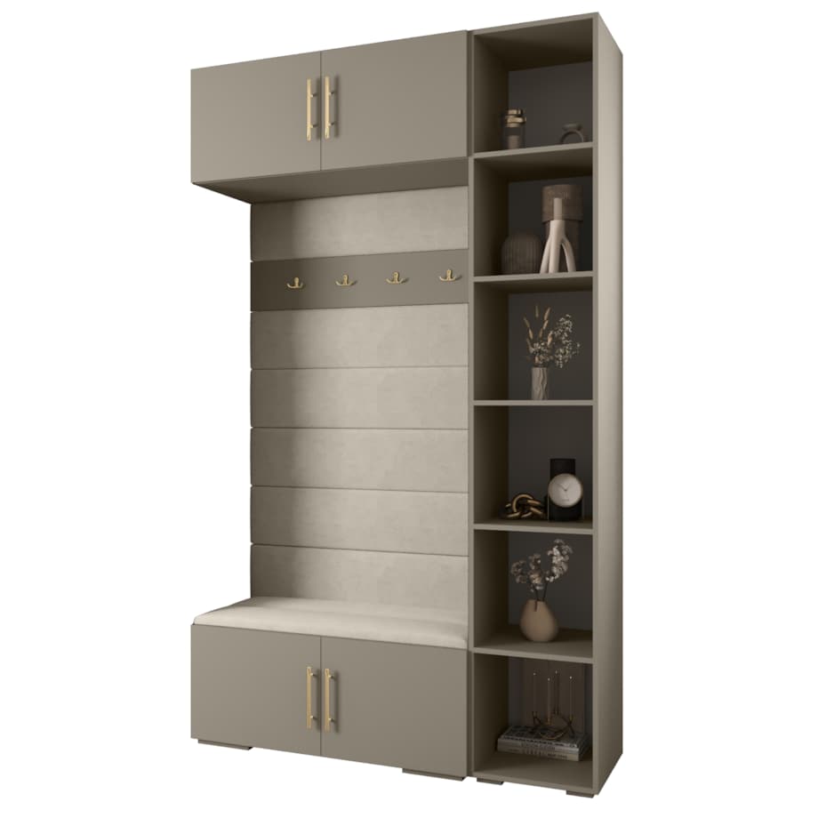 Garderoba do przedpokoju INOVA 3 Z20 kaszmir+złoty+manila02