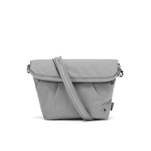 Składana torebka damska antykradzieżowa Pacsafe Citysafe CX Econyl® - jasnoszara