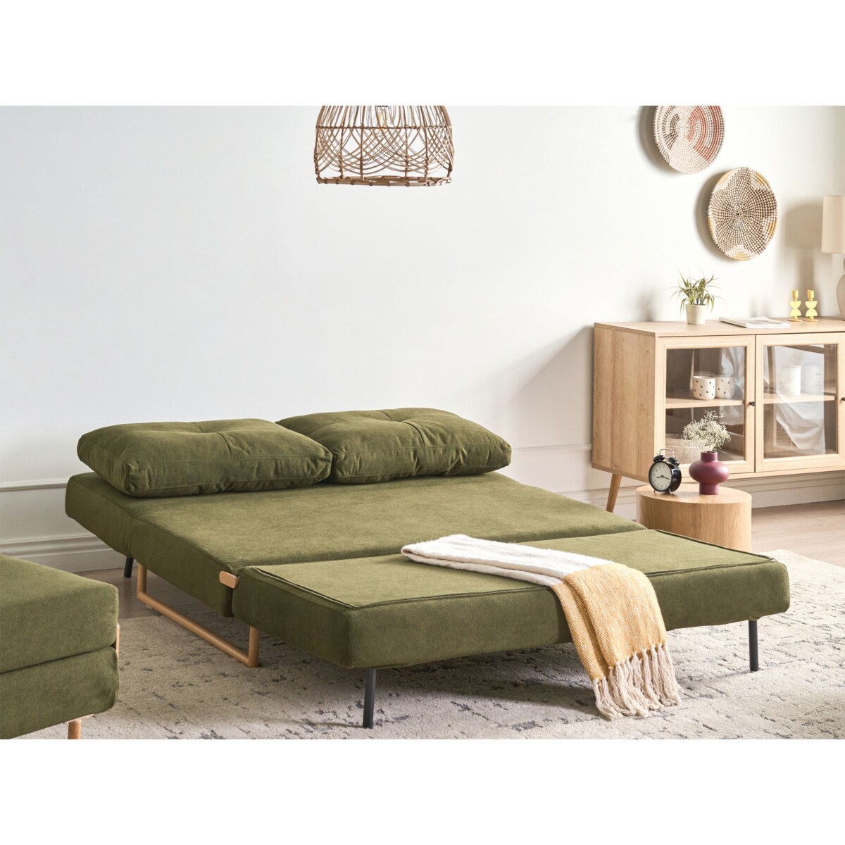 Sofa rozkładana dla 3 osób JERSLEV Zielony