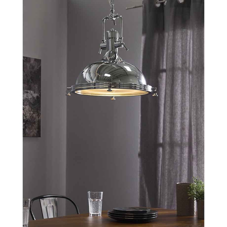 Lampa wisząca EBRON Metal Srebrny