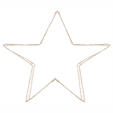 Zestaw 2 dekoracji świątecznych LED ITALLA 30/38 cm Gwiazda Złoty