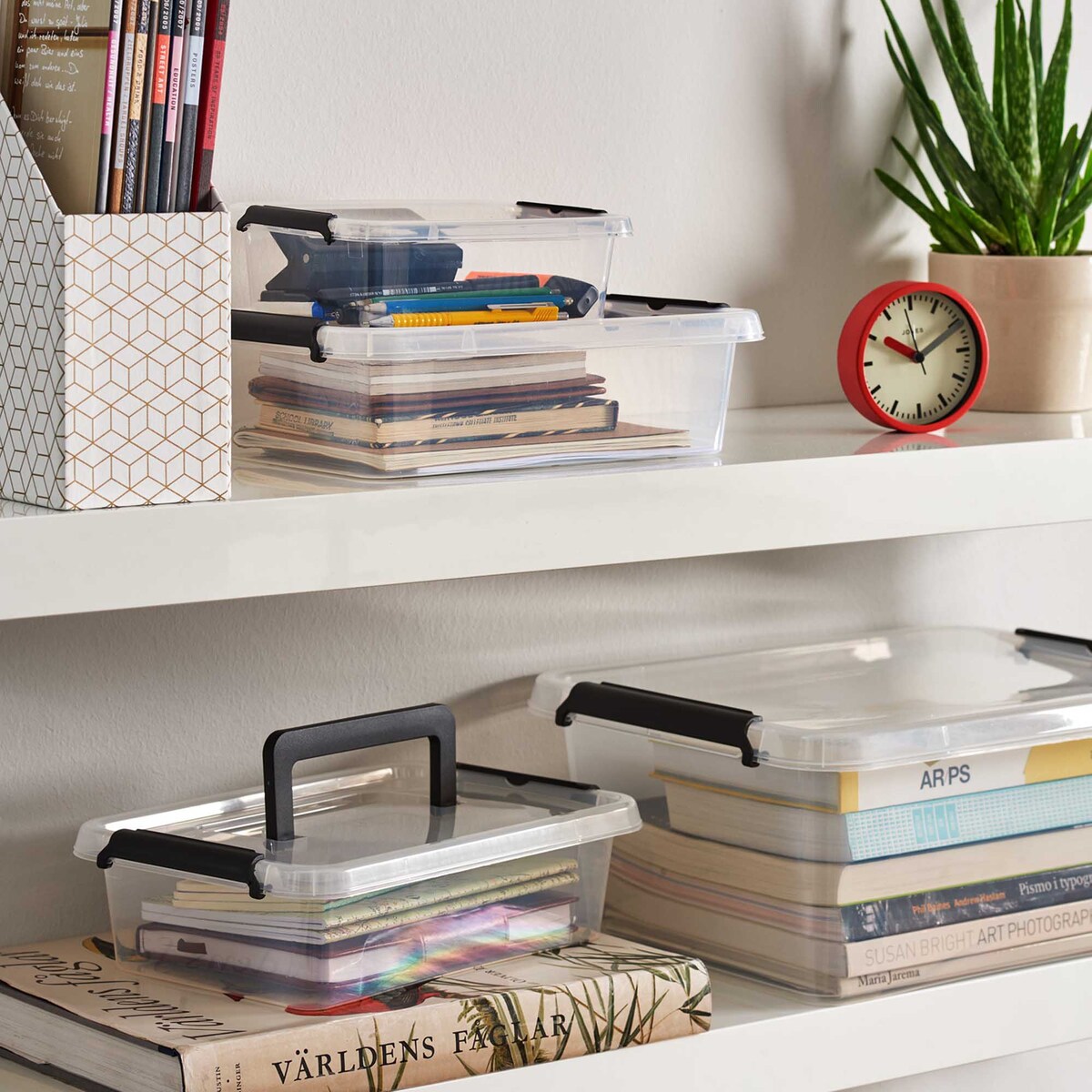 Pojemnik Plastikowy Pudełko Z Pokrywą Do Przechowywania Box Organizer 6L