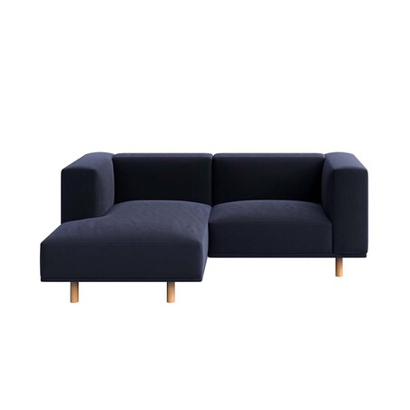 Kukumo sofa narożna lewa Granatowa