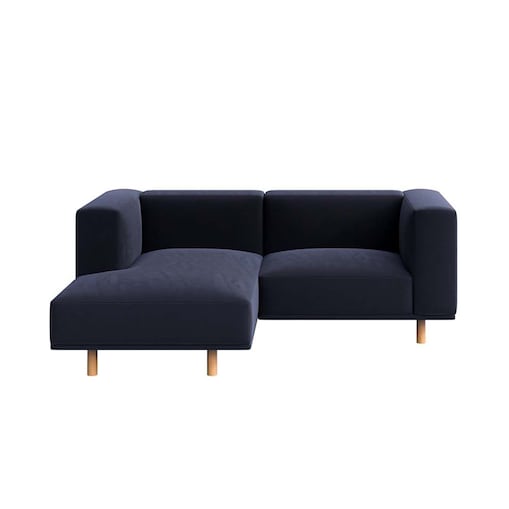 Kukumo sofa narożna lewa Granatowa