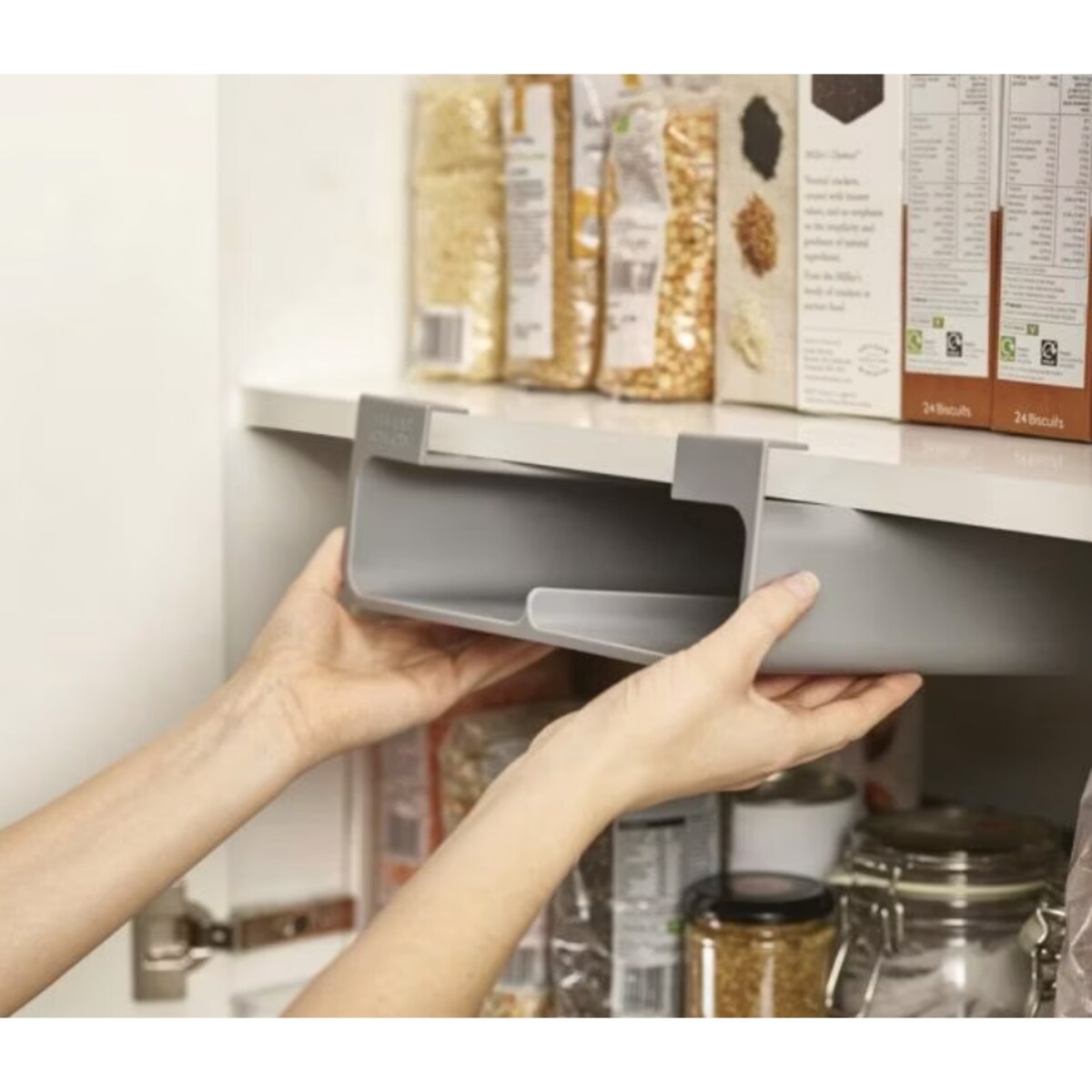 Organizer na folie i torby spożywcze CupboardStore, 9 x 26.3 x 22 x 2.1 cm, Joseph Joseph