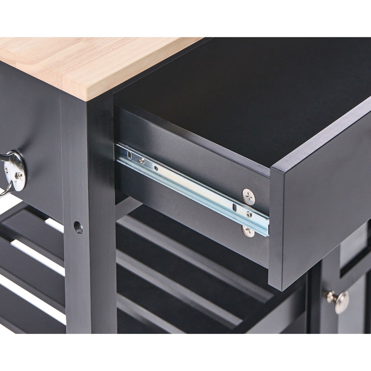 Wózek kuchenny GENOA Czarny