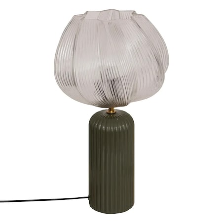 Lampa stołowa ceramiczna, khaki, Phylas