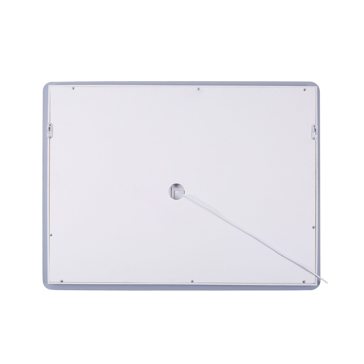 Lustro ścienne 60 x 80 cm srebrne WASSY