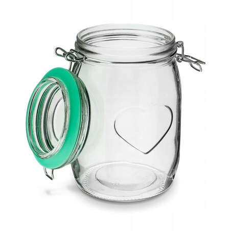 SZKLANY SŁOIK na przetwory żywność weki z klipsem dżemy ogórki sok 6 zt 1 L