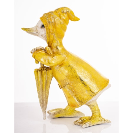 Dekoracja - kaczorek pod parasolem 22x13,5x10 cm ANATRA