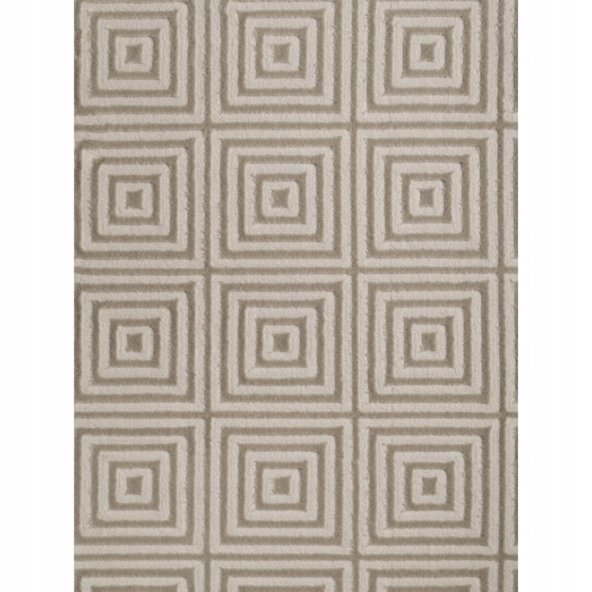 Chodnik pluszowy do korytarza 80x240cm, beżowo kremowy nowoczesny wzór boho
