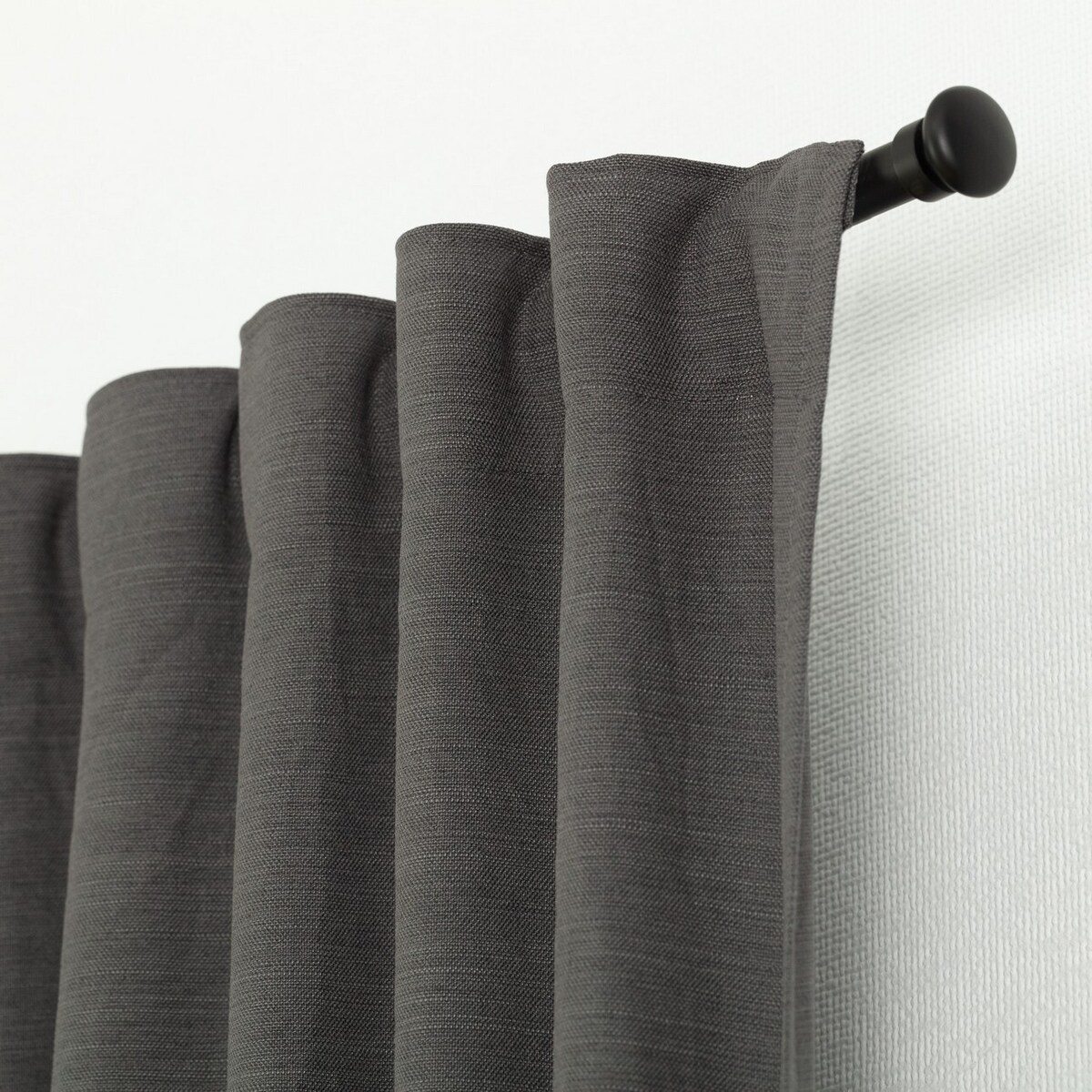 Zasłona BASIC na taśmie marszczącej 140x280cm łupkowo-szary 1szt. 140x280 szary