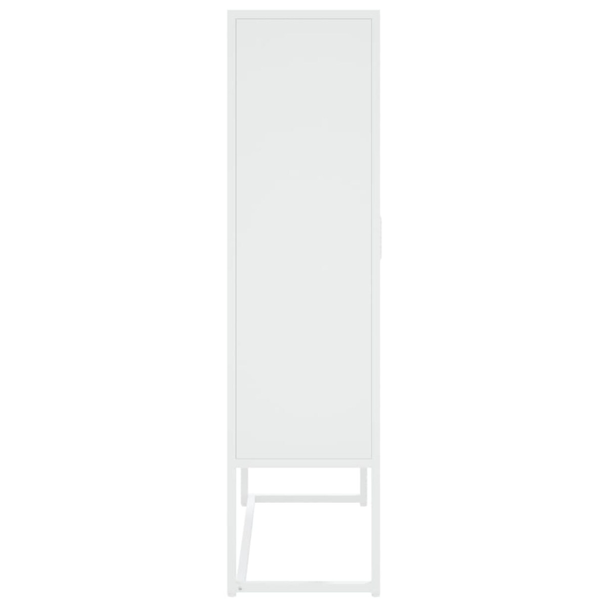 vidaXL Szafka, biała, 80x35x135 cm, stal