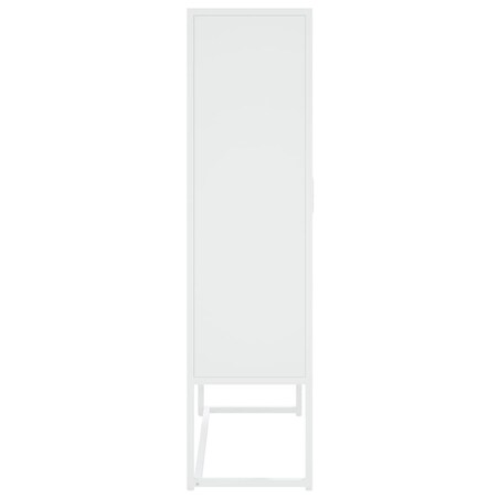 vidaXL Szafka, biała, 80x35x135 cm, stal
