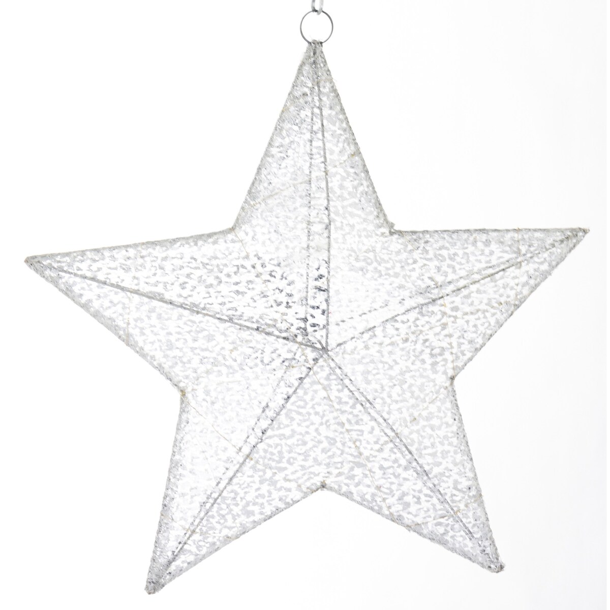 Gwiazda dekoracyjna LED 47x50x12 cm ANANDA srebrna