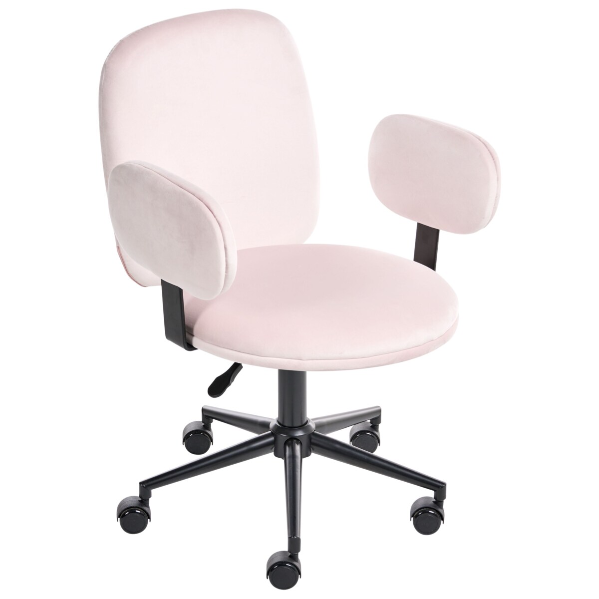 Krzesło obrotowe MORAGA Welur Pastelowy róż