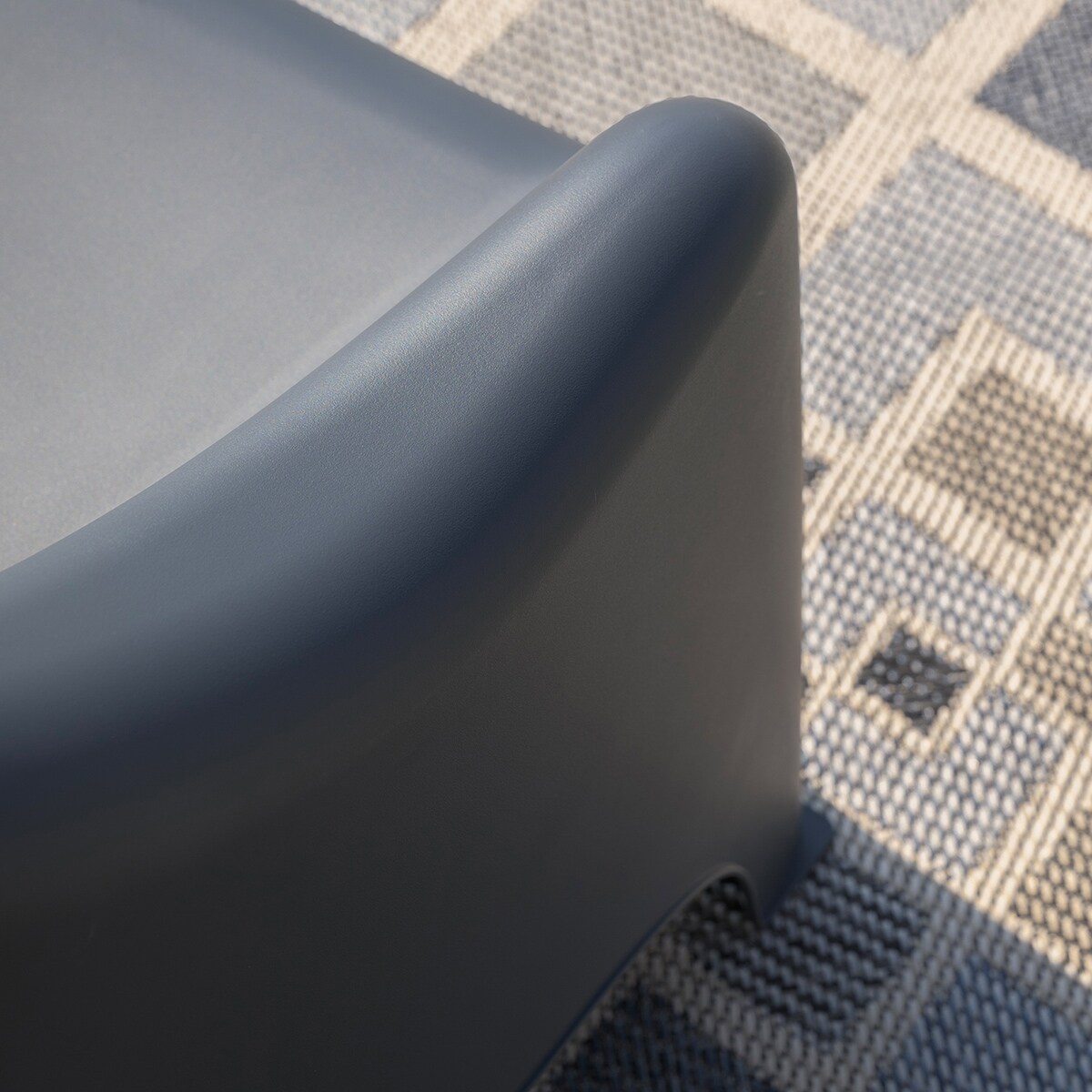 Zestaw 2 szt fotele ogrodowe wypoczynkowe Dumbo na taras, balkon antracytowy