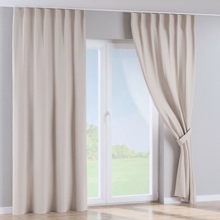 Zasłona na haczykach flex pojedynczych 130x260 beżowy