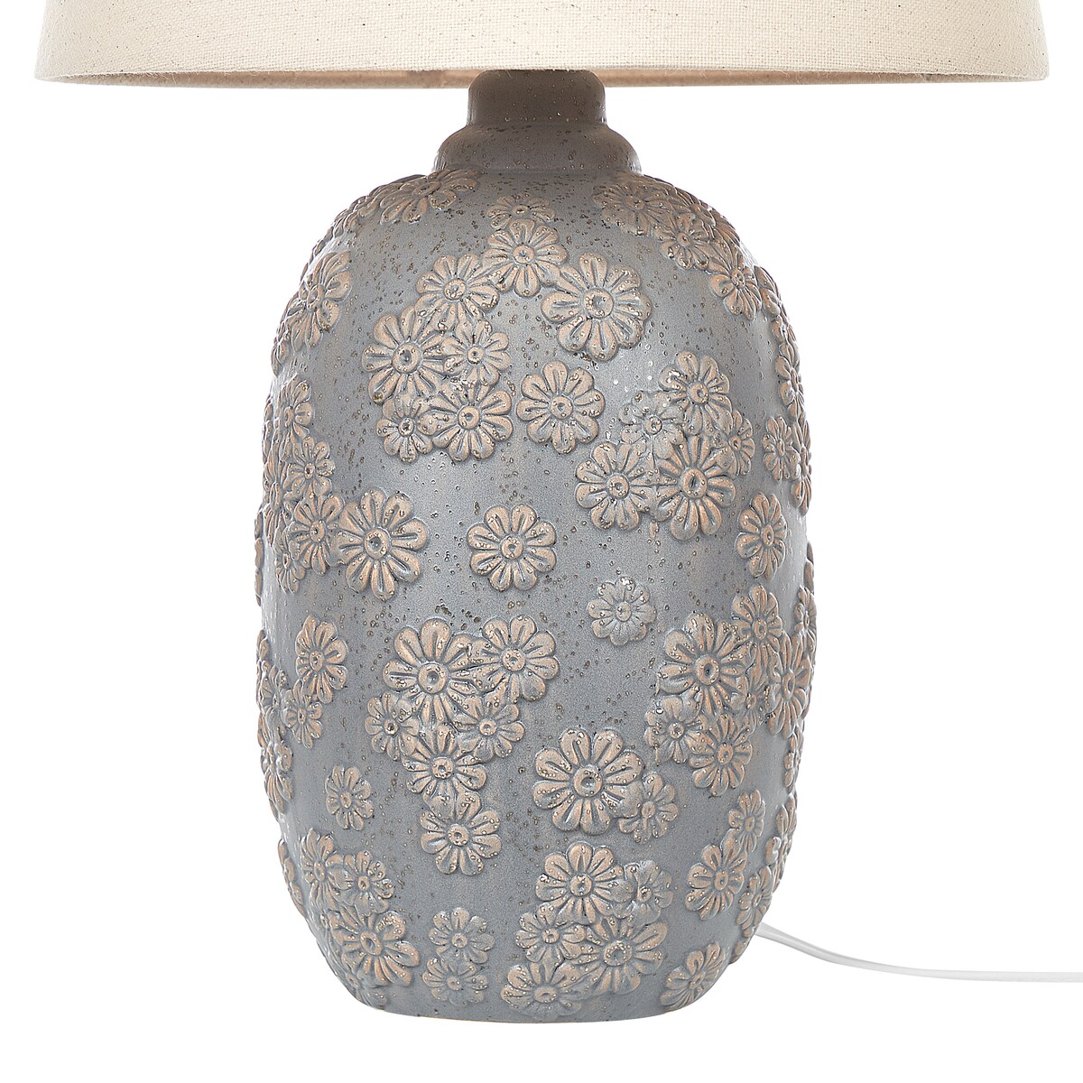 Lampa stołowa FERREY Ceramika Szary