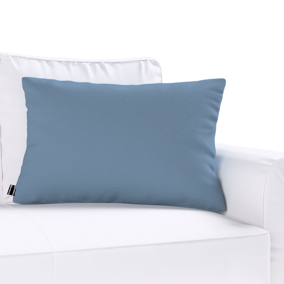 Poszewka Kinga na poduszkę prostokątną 60x40 niebieska bukla