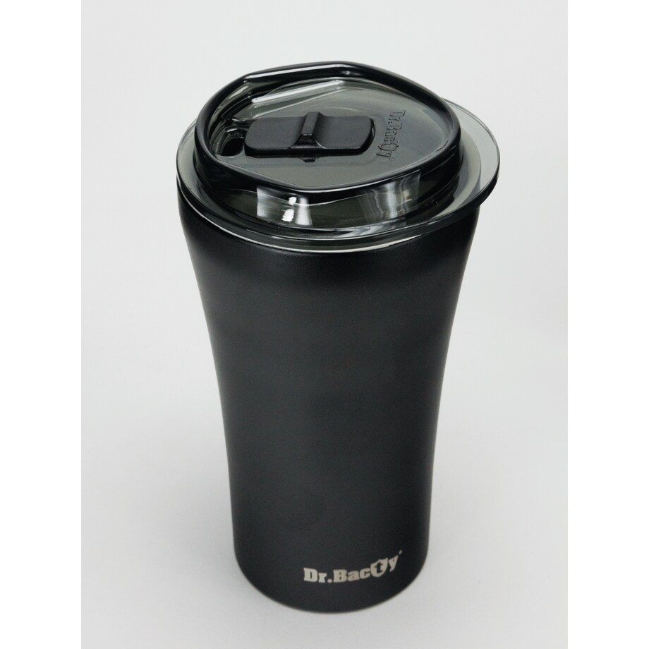Kubek termiczny na kawę Dr.Bacty Apollo 2.0 - Eliksir cierpliwości - 360 ml - Black Matt