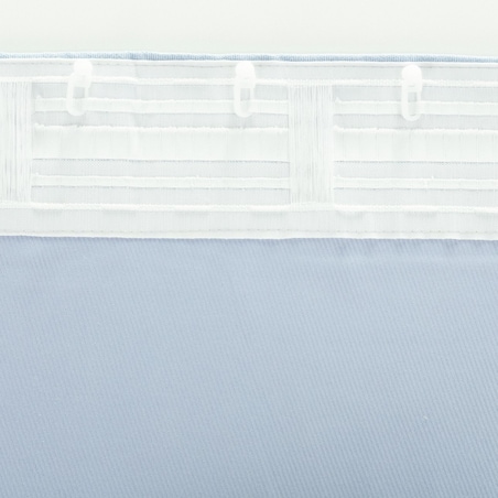 Zasłona BASIC na taśmie marszczącej 140x300 cm gołębi niebieski 1 szt. 140x300