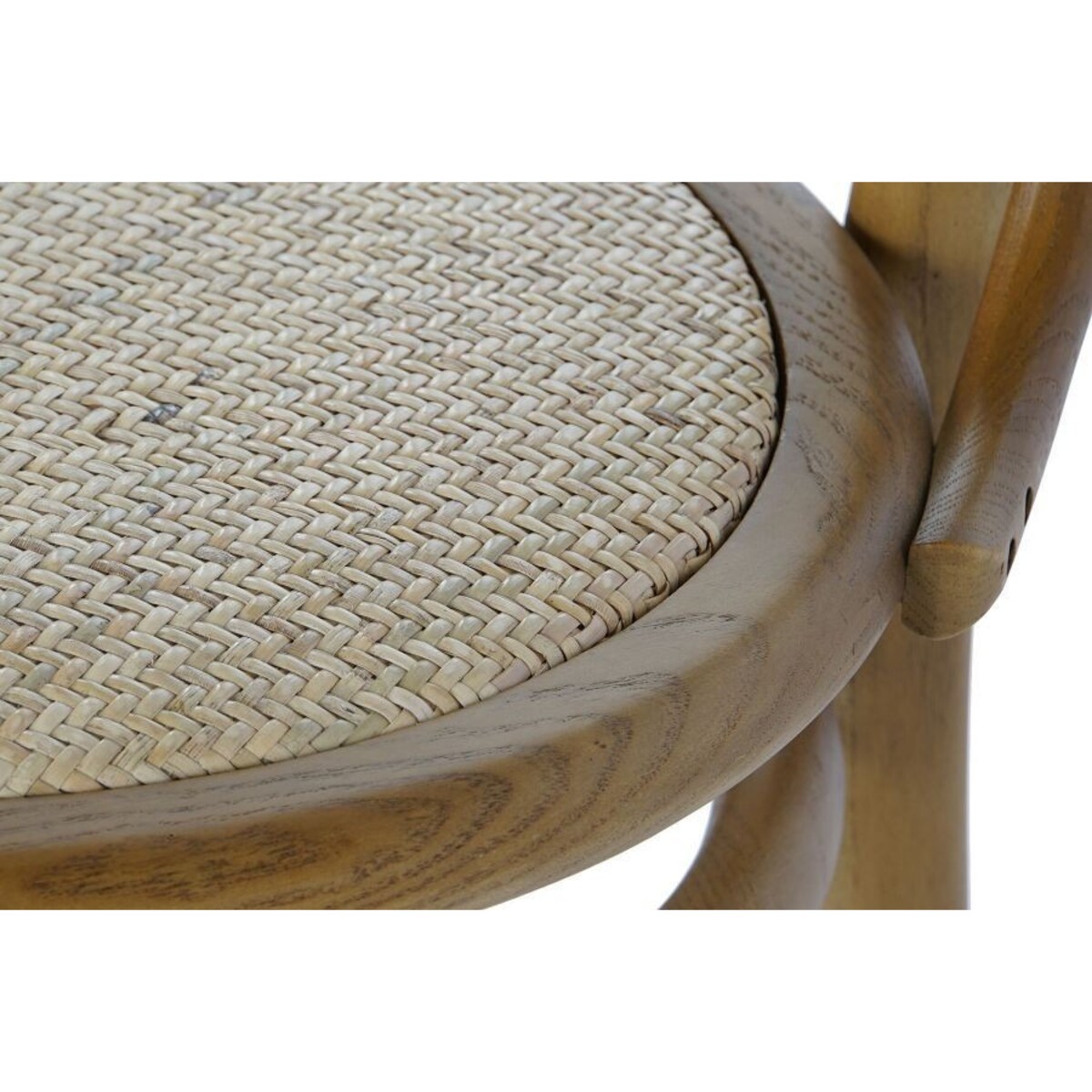 Krzesło rattanowe wiązowe NIKKI 84,5x44x45 cm brązowe