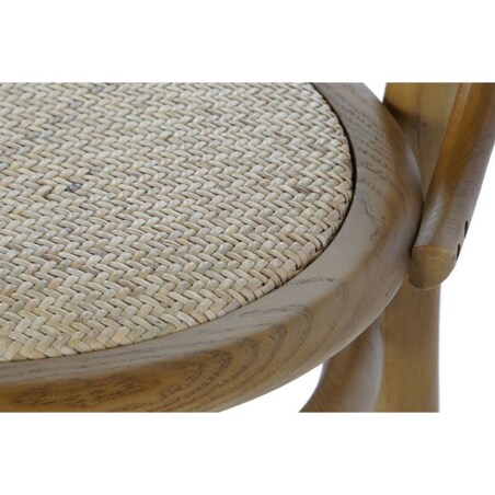 Krzesło rattanowe wiązowe NIKKI 84,5x44x45 cm brązowe