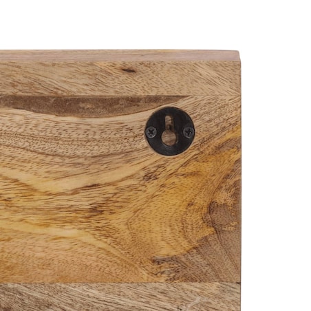 vidaXL Wieszak na płaszcze, z 5 haczykami, lite drewno mango