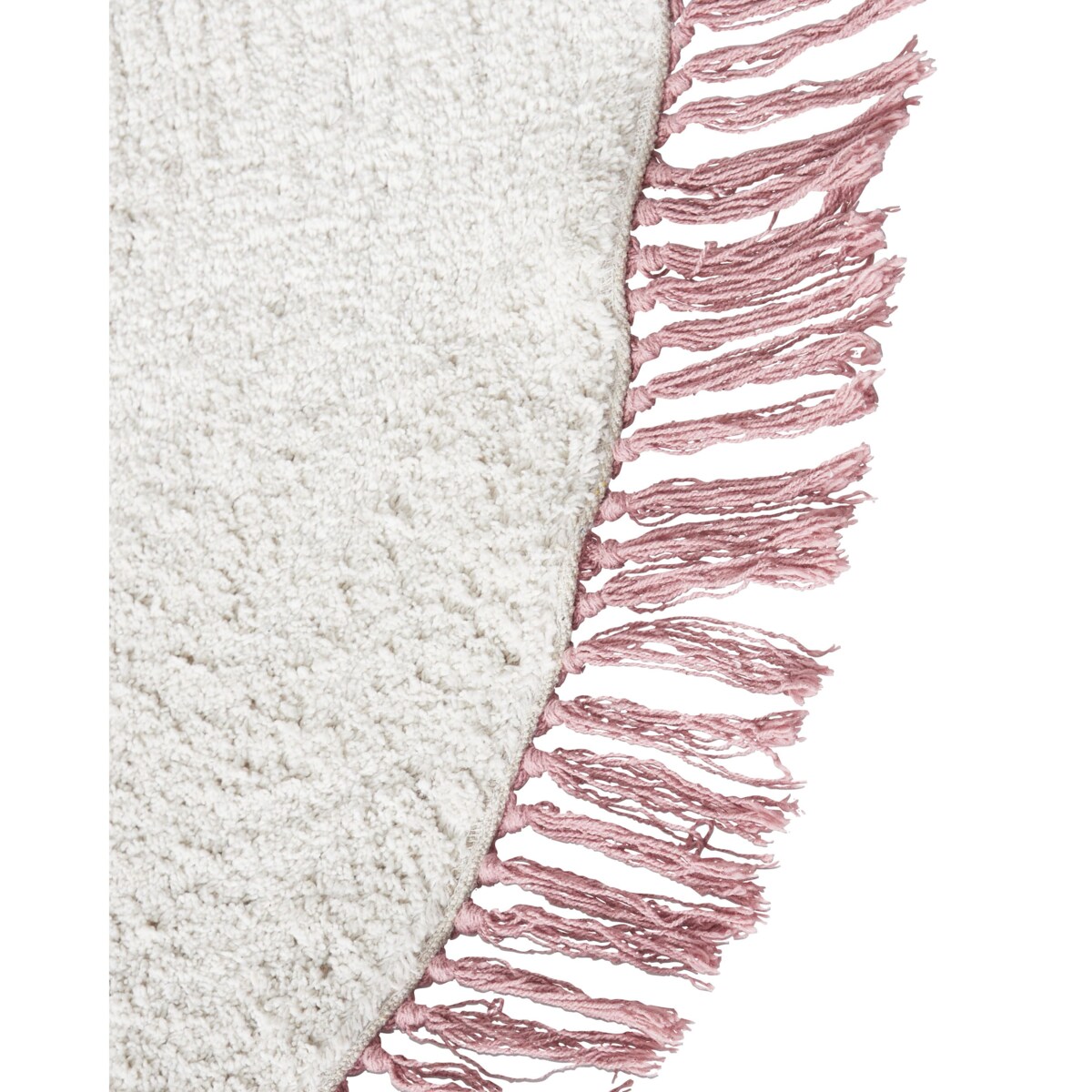 Dywan dziecięcy bawełniany z motywem gwiazdy 120 cm złamana biel STARS