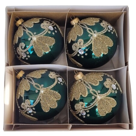 Bombka szklana 4 szt. VETTORE Ø 120 mm