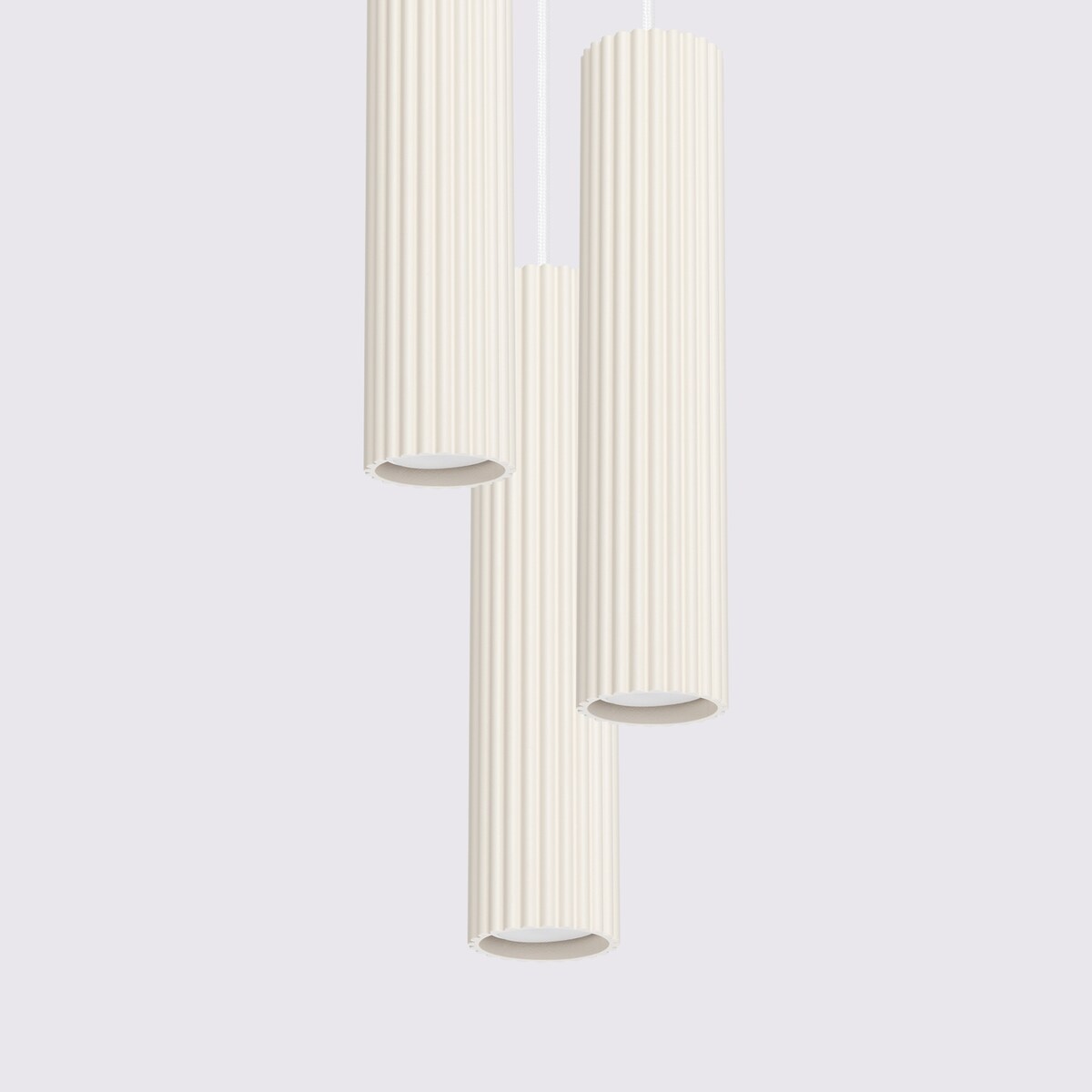 Lampa wisząca KARBON 3P beżowy