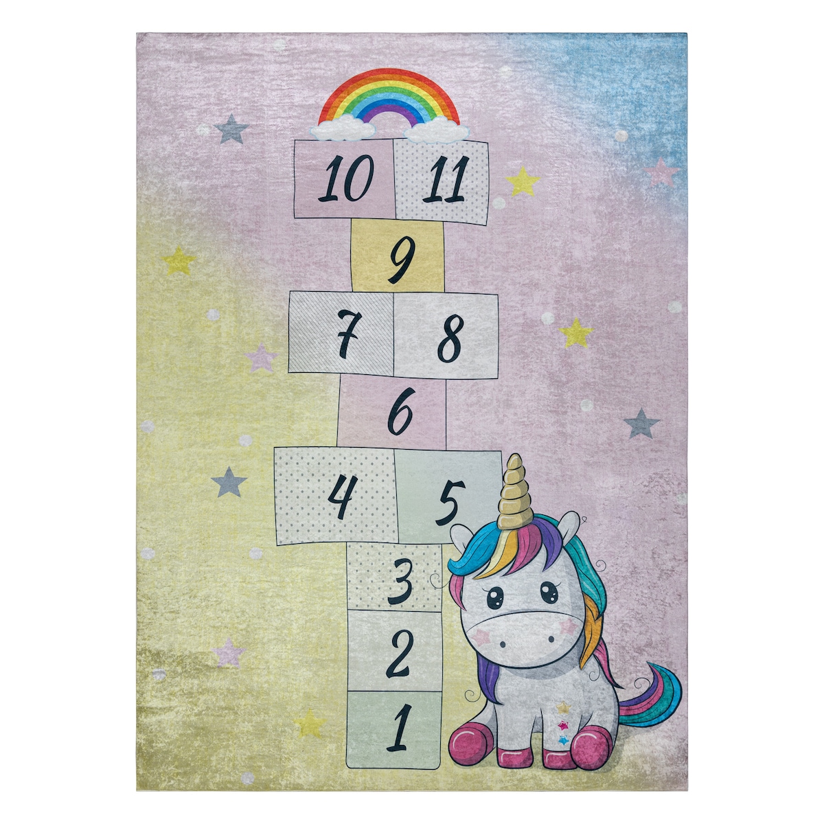 Dywan do prania BAMBINO 54060 Jednorożec, 140x200 cm