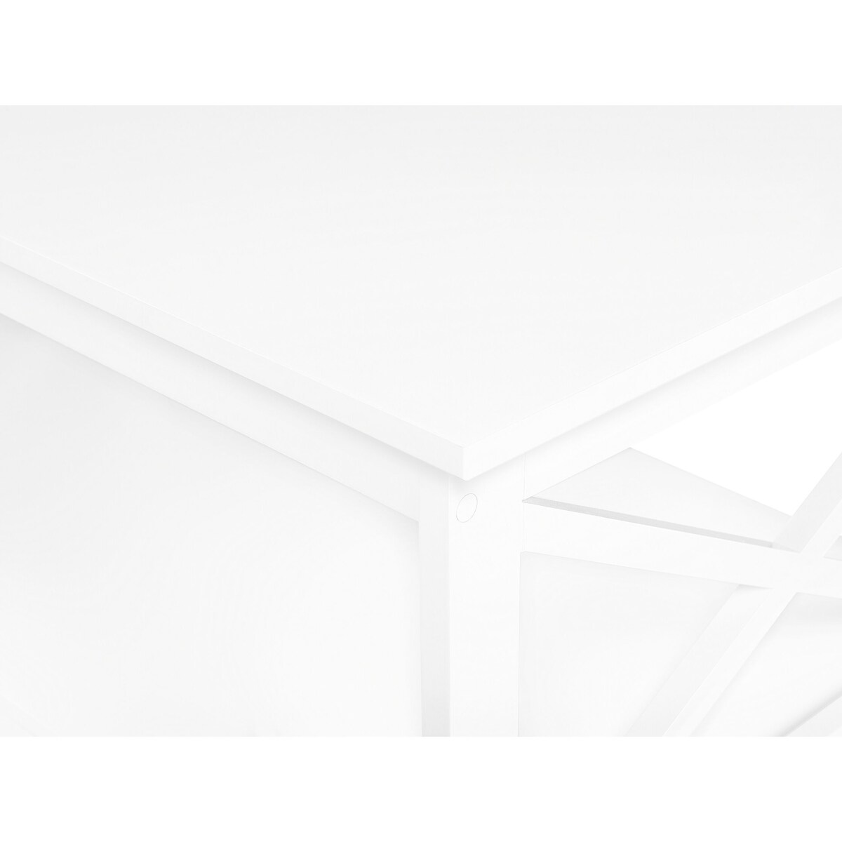 Stolik kawowy z półką biały FOSTER