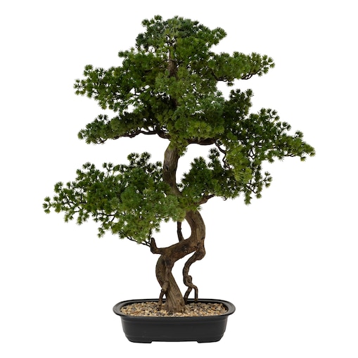 Sztuczne drzewko Bonsai POLIN, czarna ceramiczna donica, 72 x 36 x 86 cm