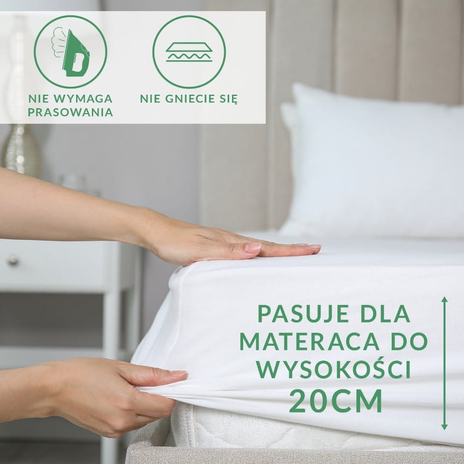 Prześcieradło frotte z gumką 180x200 kolor chaber