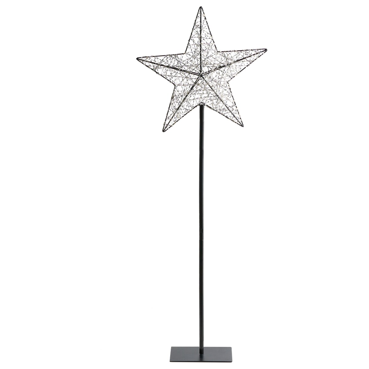 Dekoracja ogrodowa LED SANNAN Gwiazda 110 cm Czarny
