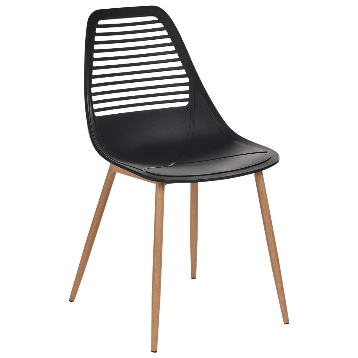 Zestaw 4 krzeseł MONTELLO Czarny