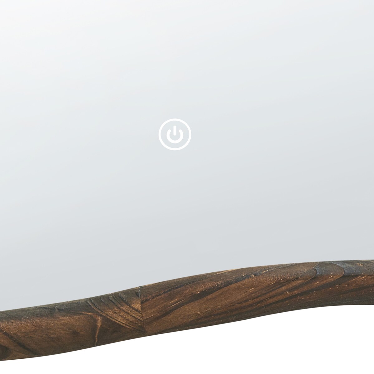 Lustro łazienkowe LED MANCEY 93 cm 60 cm Ciemnobrązowy