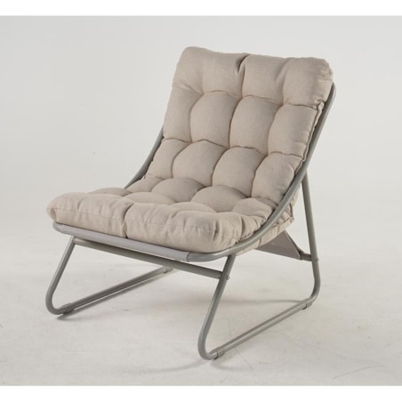 FOTEL OGRODOWY CLOUD Z PODNÓŻKIEM I STOLIKIEM PEPITKA