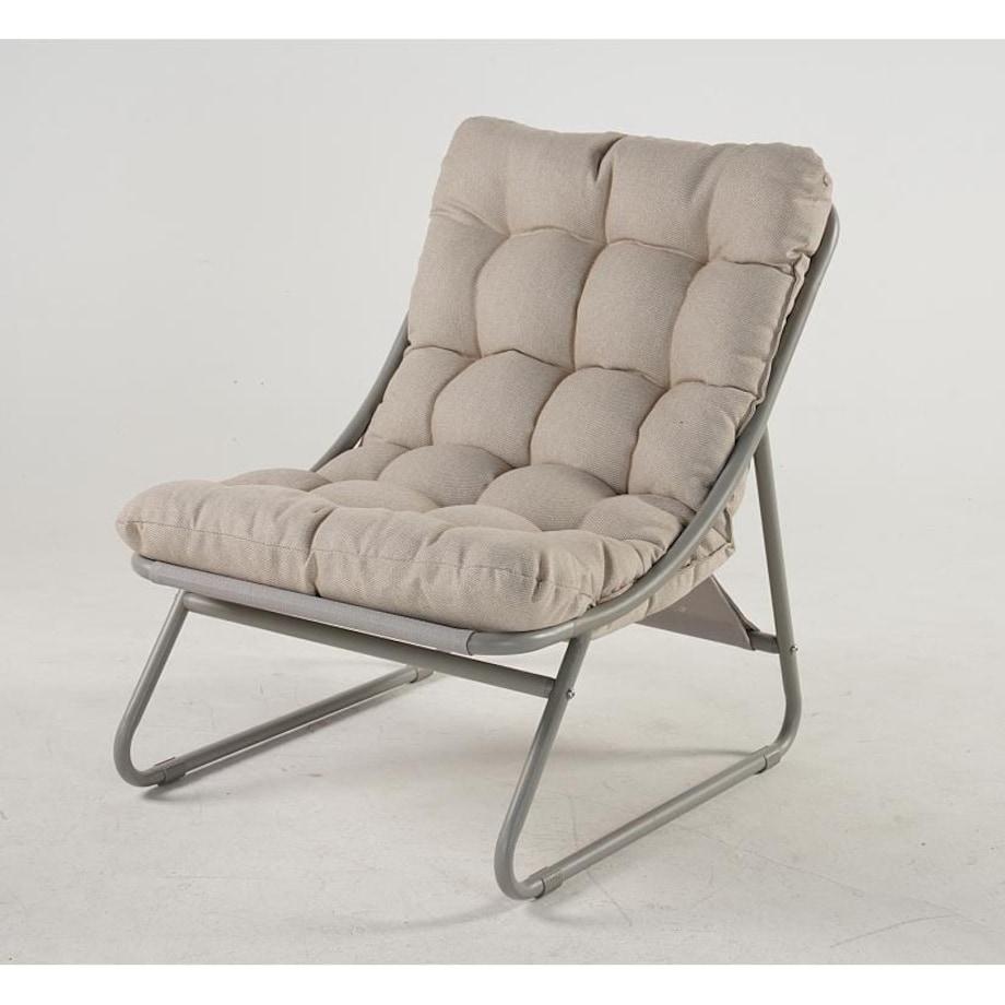 FOTEL OGRODOWY CLOUD Z PODNÓŻKIEM I STOLIKIEM PEPITKA