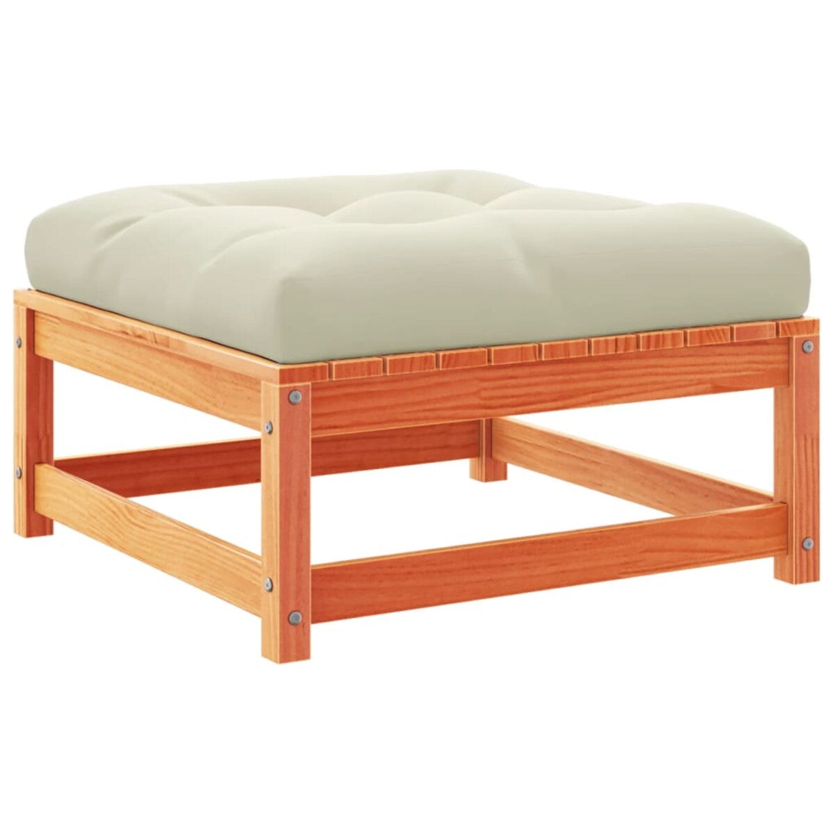 vidaXL 6-cz., ogrodowy zestaw wypoczynkowy z poduszkami, woskowy brąz