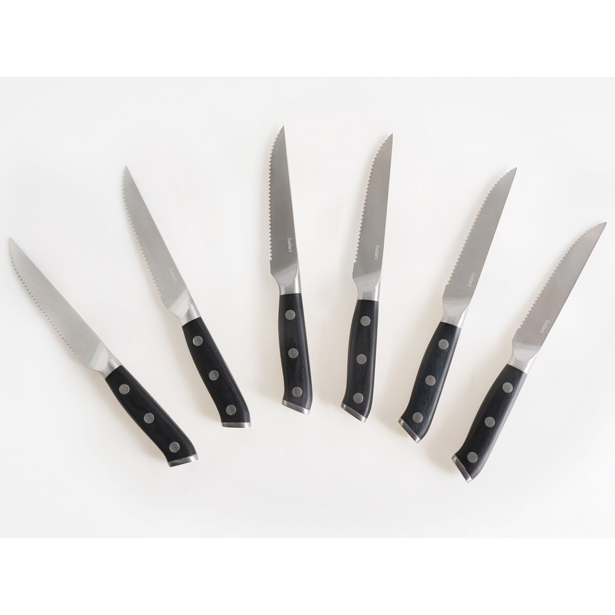 Zestaw 6 noży do steków TOYAMA Czarny