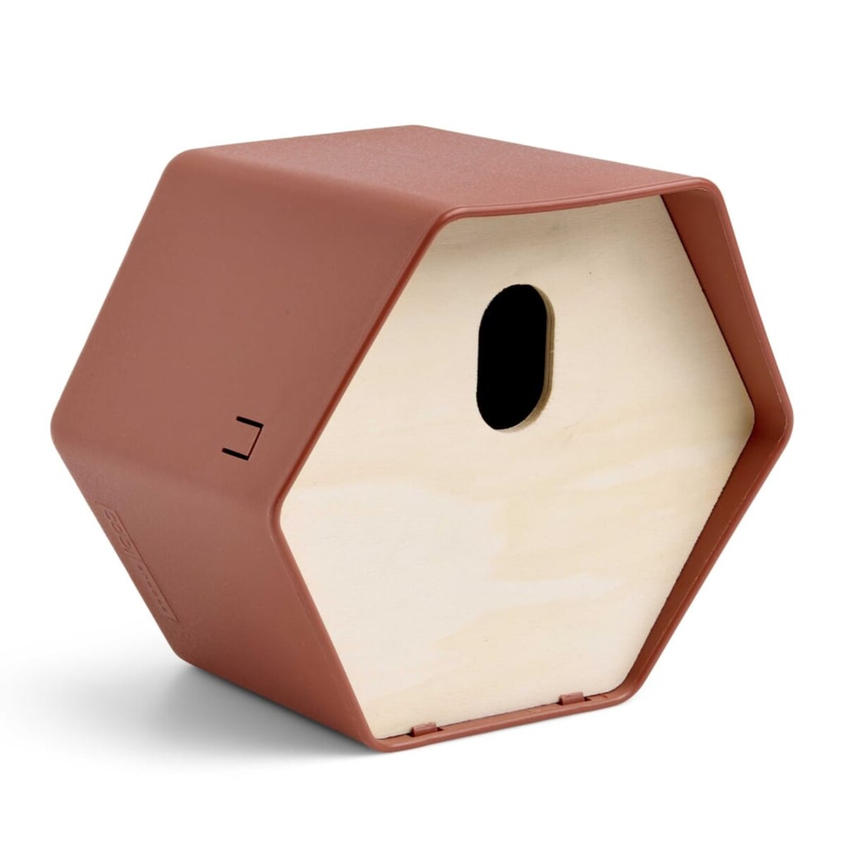 Capi Budka dla ptaków Hive 2, 19x23x20 cm, owalny otwór, brązowa | home&you