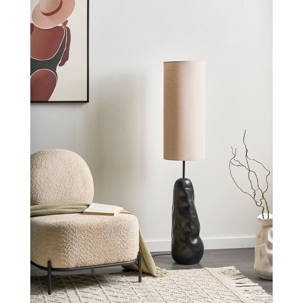 Lampa podłogowa SELB Ceramika Czarny