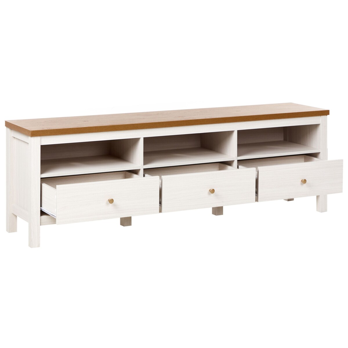 Szafka RTV INVERELL Drewno Biały