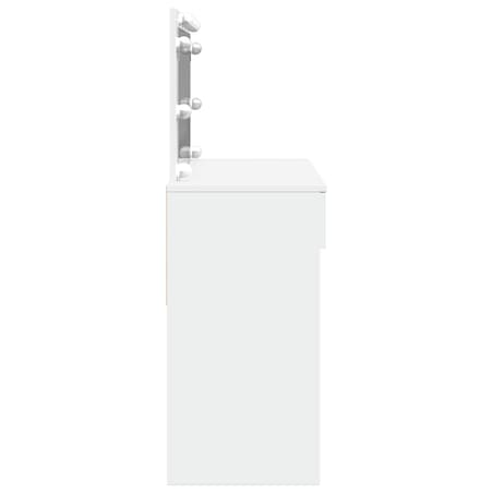 vidaXL Toaletka z oświetleniem LED, biała, 100x40x120 cm