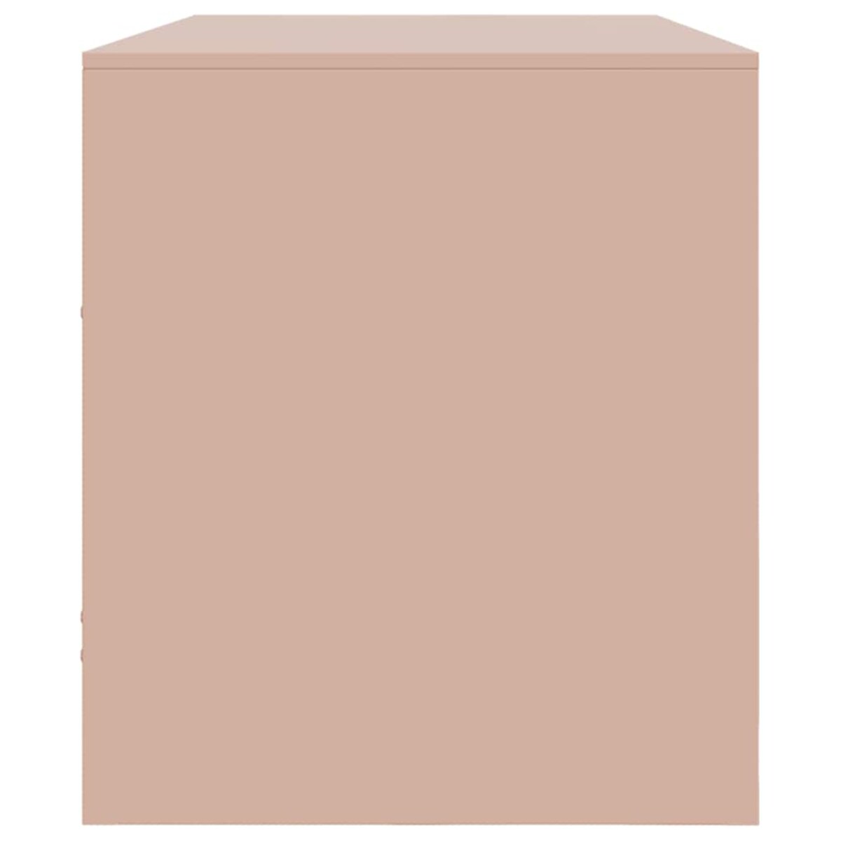 vidaXL Szafka pod telewizor, różowa, 99x39x44 cm, stalowa