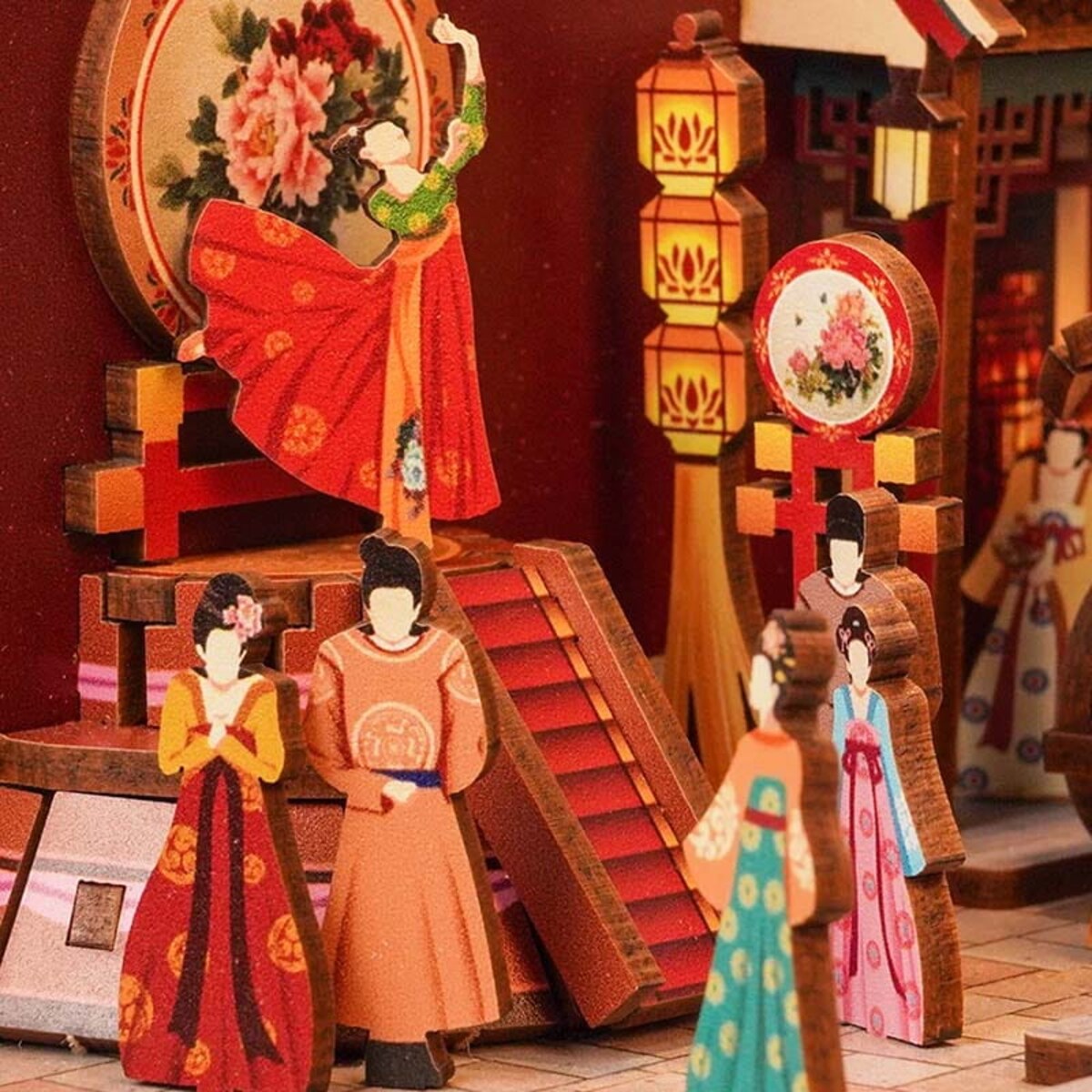 Miniaturowy domek Book Nook - Bankiet Dynastii Tang - Tonecheer