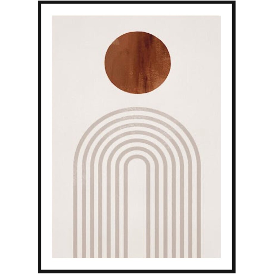 Poster Story, Plakat, Obraz - Brązowy Łuk No3, wymiary 50 x 70 cm